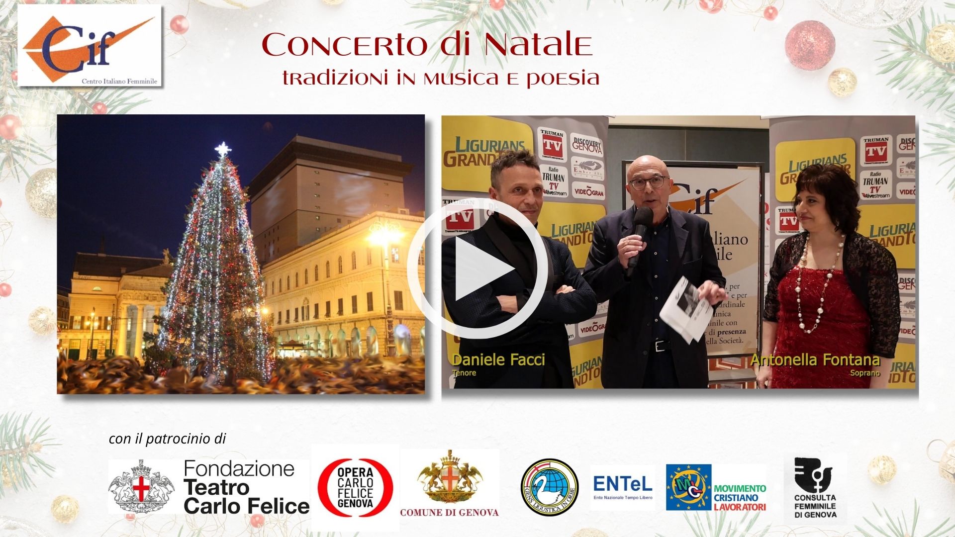 Antonella Fontana e Daniele Facci. Intervista. Format Ligurians. Discovery Genova.Concerto di Natale- tradizioni in musica e poesia" (4)