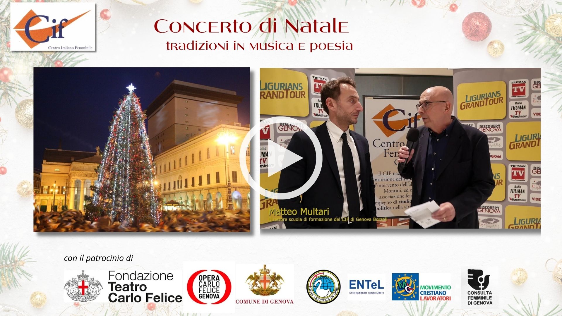  Matteo Multari. Intervista.Format Ligurians. Discovery Genova.Concerto di Natale- tradizioni in musica e poesia