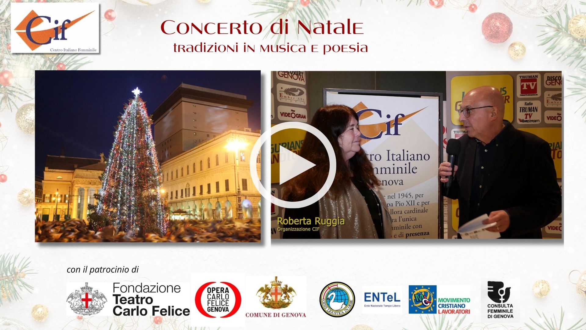 Roberta Ruggia. Intervista. Format Ligurians. Discovery Genova.Concerto di Natale- tradizioni in musica e poesia