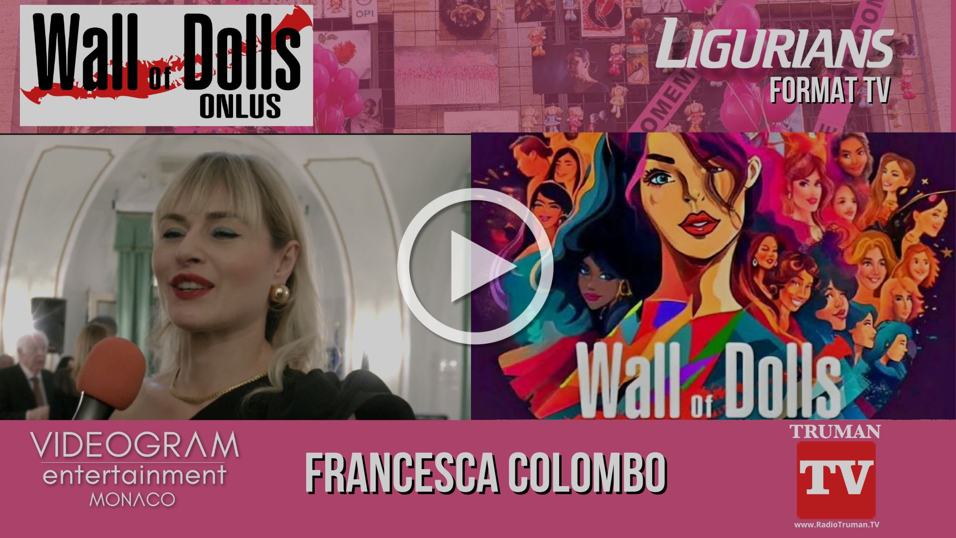 Format Tv Ligurians. Intervista Francesca Colombo Wall of Dolls 8 Marzo