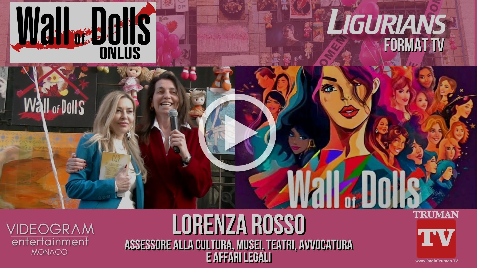 Format Tv Ligurians. Intervento di Lorenza Rosso assessore e Daniela Barzaghi