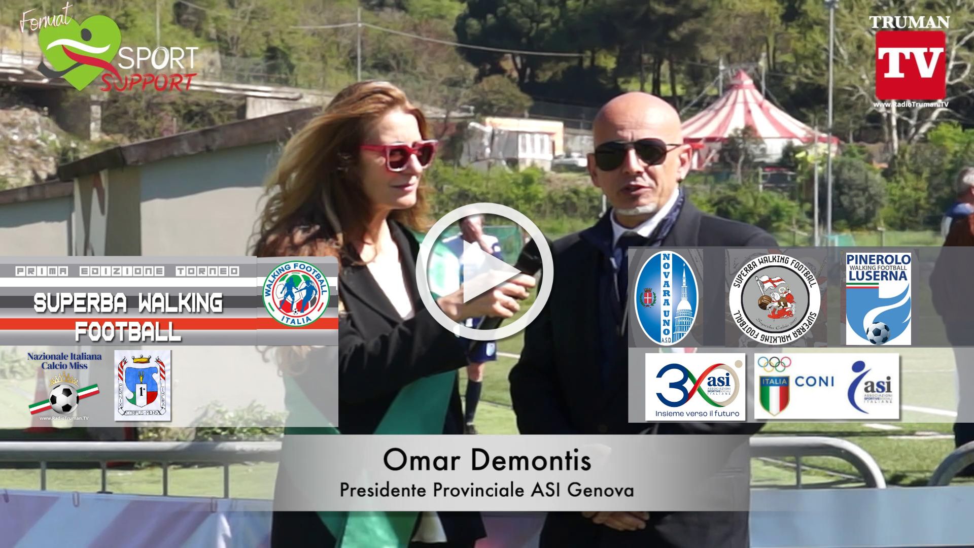 Omar Demontis.Puntata Reportage Ligurians streaming Walking Football. La Superba Calcio 050425