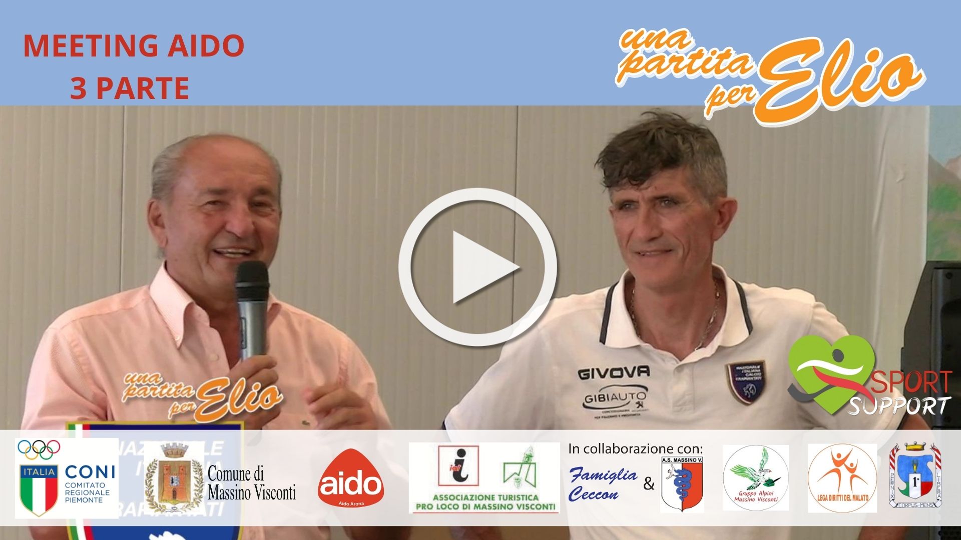 Meeting AIDO.Terza Parte.Format Sport Support Una Partita per Elio 2025 