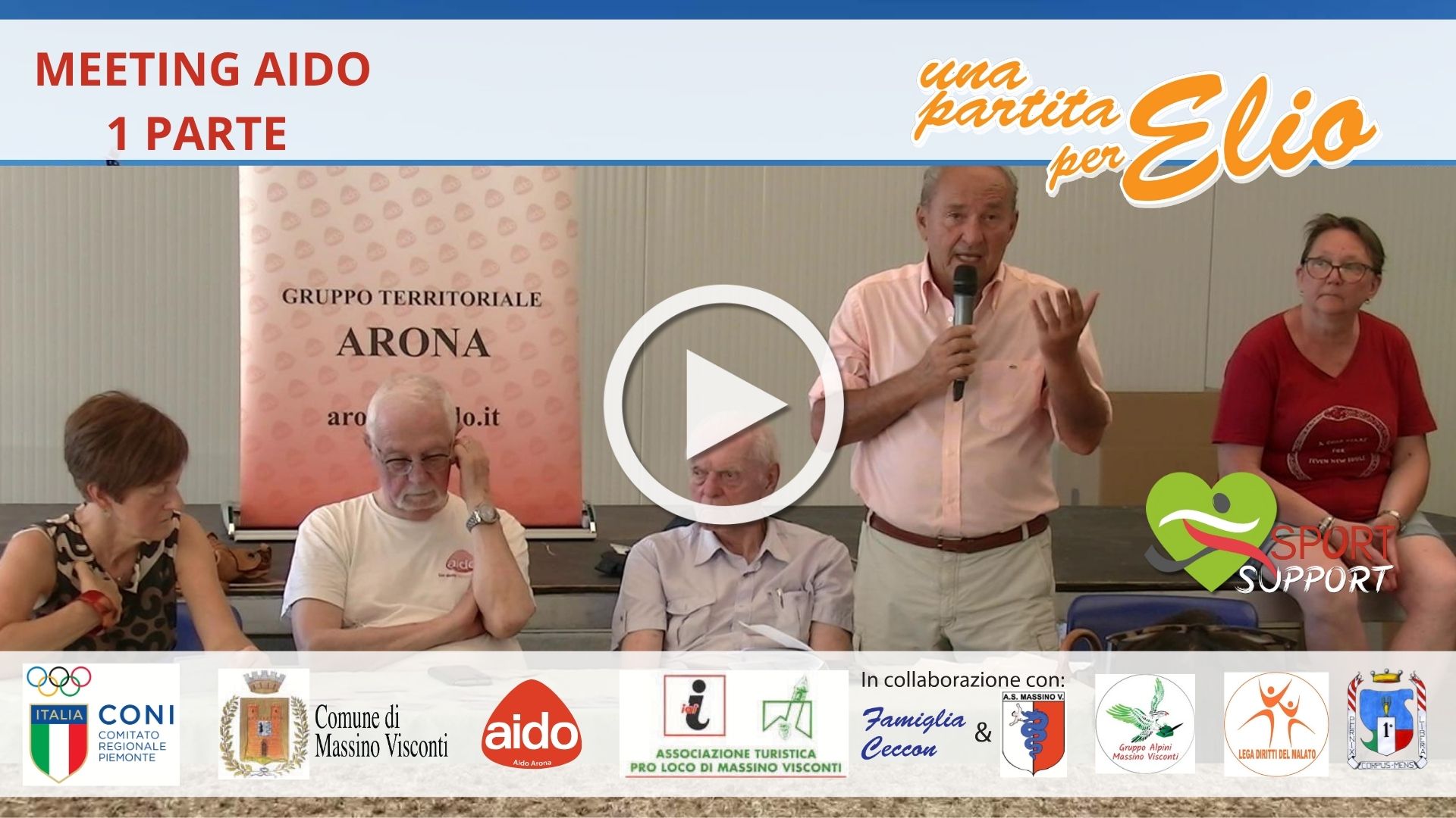 Meeting AIDO.Prima Parte.Format Sport Support Una Partita per Elio 2025