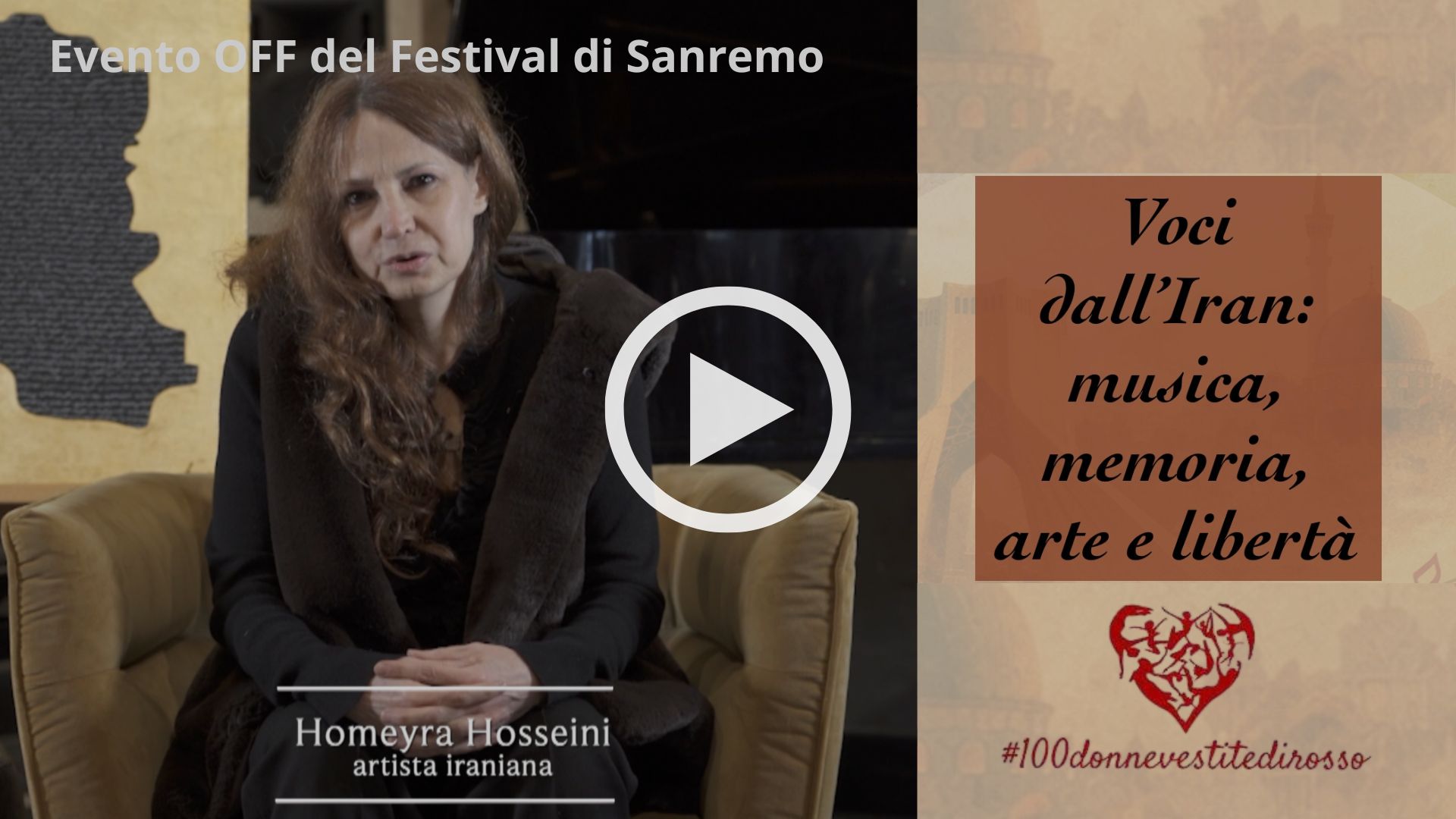 Homeira Hosseyni. Festival di Sanremo 2026 Evento OFF  